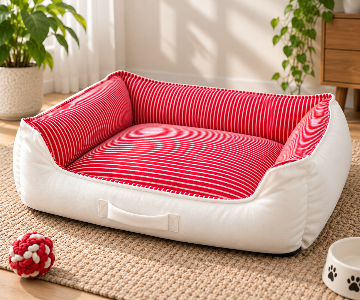 NOOMi Premium Velvet Pet Bed for Dogs & Cats – Soft, Cozy, Washable & Anti-Skid